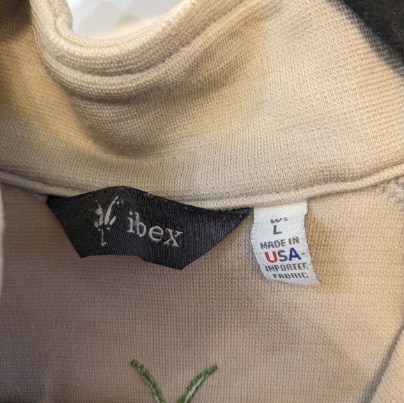 Ibex Tan Merino Wool Zip Vest. Large - Picture 5 of 6